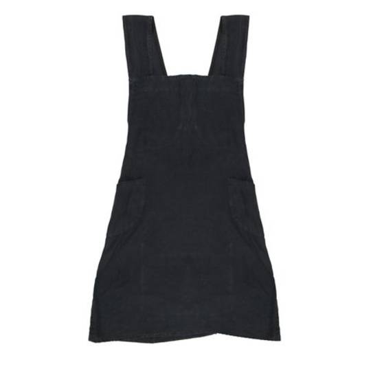 French Country - Aprons Cross Back - Black, Grey, Pale Blue, Natural